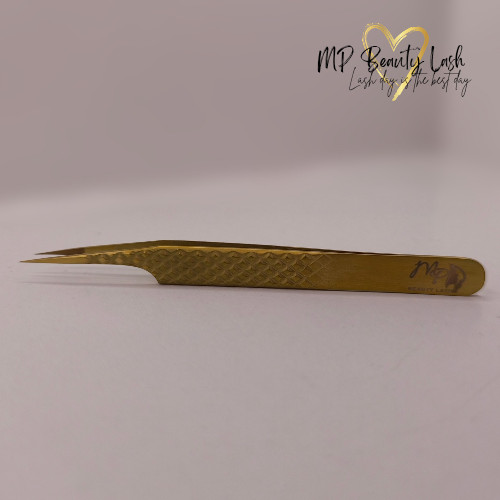 MP Beauty Gold Egyenes Izoláló műszempilla csipesz