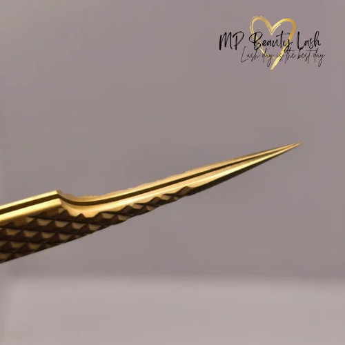MP Beauty Gold Egyenes Izoláló műszempilla csipesz