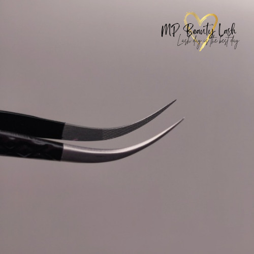 MP Beauty Black könnyített hajlított csipesz