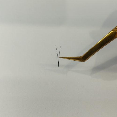 2D-0,10-D Egyméretes Ömlesztett Fekete műszempilla