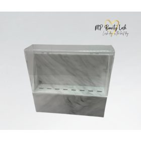 Asztali 6db-os csipesz tároló, nyitható fedővel